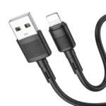 Laadimisjuhe Hoco X83 2,4A USB-Lightning, 1M (must)