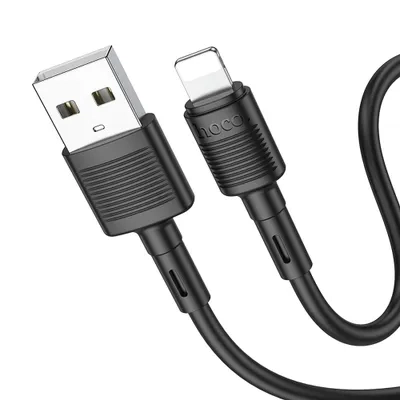 Laadimisjuhe Hoco X83 2,4A USB-Lightning, 1M (must)