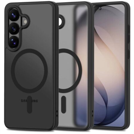 Ümbris Reach Matte MagSafe Samsung S26 (läbipaistev / must)