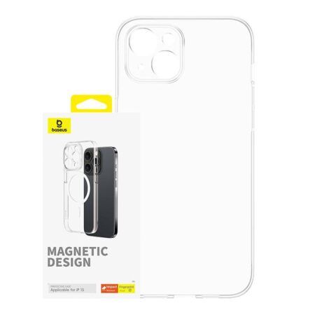 Ümbris Baseus Magnetic Design MagSafe iPhone 15 Plus (läbipaistev)