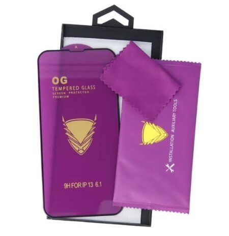 Kaitseklaas Full Glue OG Premium iPhone 13 Pro Max / 14 Plus (must)