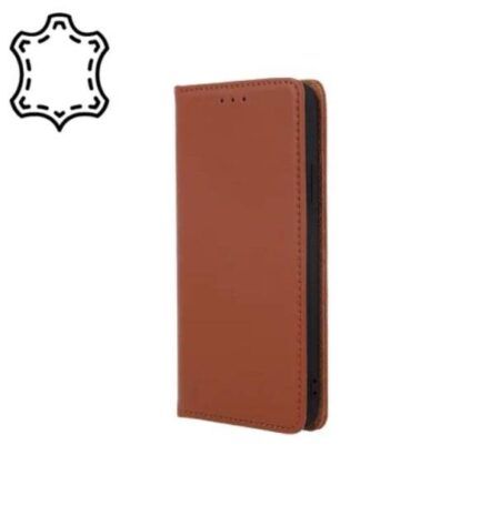 Ümbris kaanega Leather SMART PRO iPhone 15 Pro (pruun)
