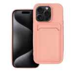 Silikoon CARD Case iPhone 15 Pro (roosa)