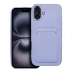 Silikoon CARD Case iPhone 16 Plus (lilla)