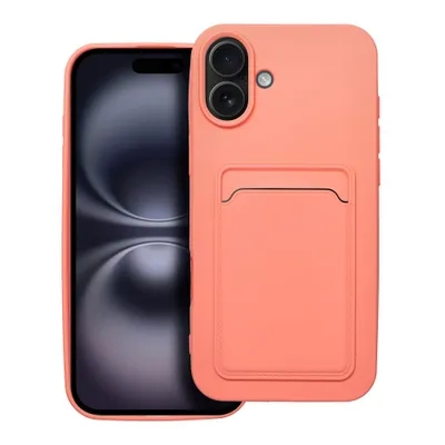 Silikoon CARD Case iPhone 16 Plus (roosa)