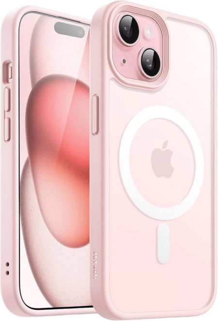 Silikoon Magnetic Drop Protection MagSafe iPhone 13 Pro (roosa)