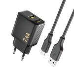 Laadija juhtmega USB-Type-C Dudao A23 2.4A (must)
