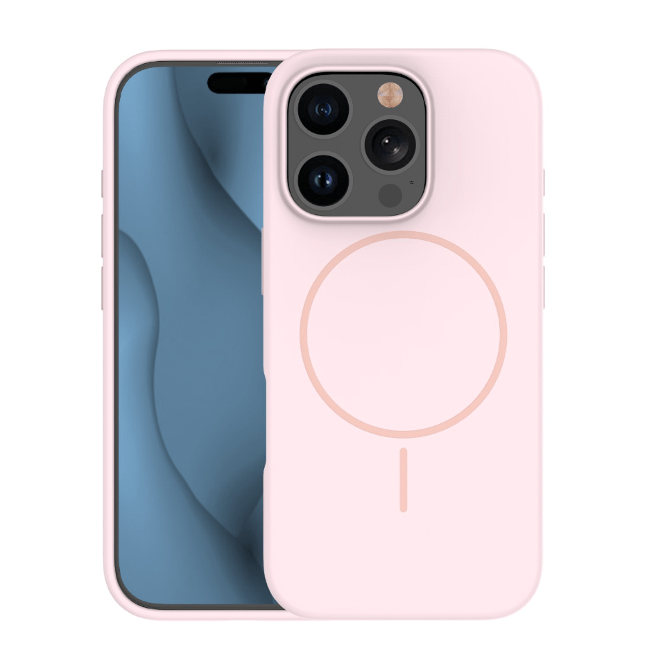 Ümbris Silicone Thin Mag Apple iPhone 15 Pro (heleroosa) Ümbris Silicone Thin Mag Apple iPhone 15 Pro (heleroosa)