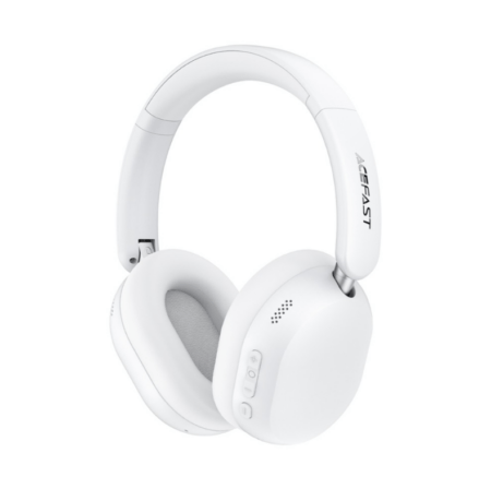 Bluetooth kõrvaklapid Acefast H12 Hybrid ANC (valge)