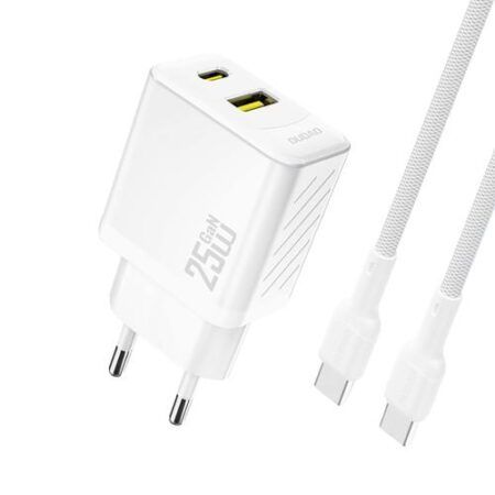 Laadija juhtmega Type-C-Type-C Dudao A23, 25w (valge)