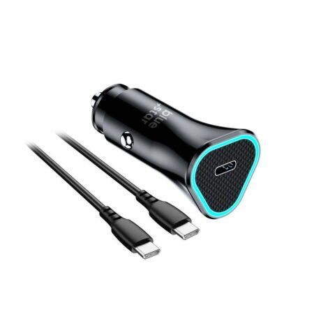 Autolaadija Blue Star USB C 20W + juhe USB C  to USB C (must)