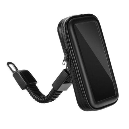 Telefonihoidik mootorratta veekindel  ( 4,8" - 5,5" ) (must)