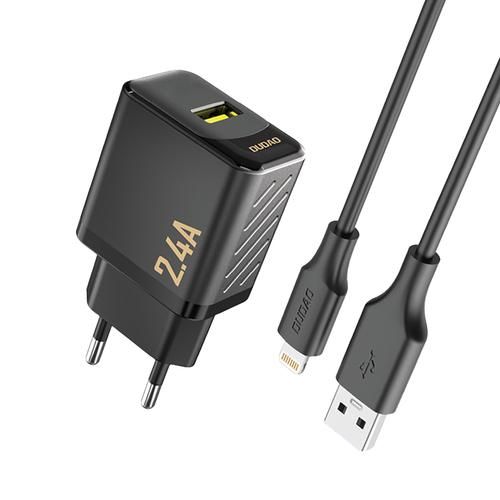 Laadija juhtmega Lightning Dudao A23 2.4A (must) Laadija juhtmega Lightning Dudao A23 2.4A (must)