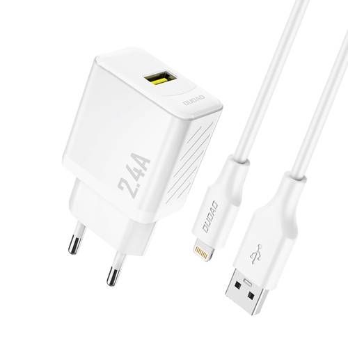 Laadija juhtmega Lightning Dudao A23 2.4A (valge) Laadija juhtmega Lightning Dudao A23 2.4A (valge)