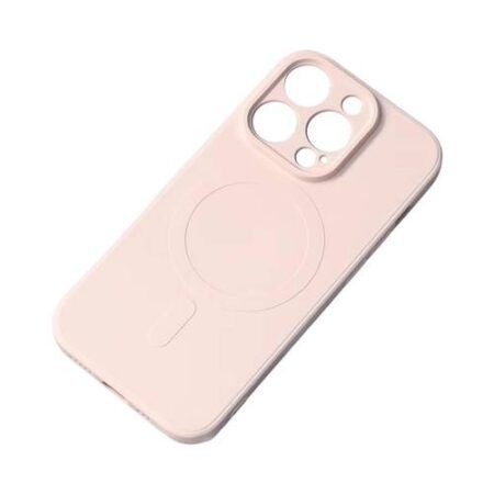 Ūmbris Silicone MagSafe iPhone 15 Pro Max (beež)