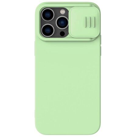 Ümbris Nillkin CamShield Silky Silicone Case for Apple iPhone 14 Plus (roheline)