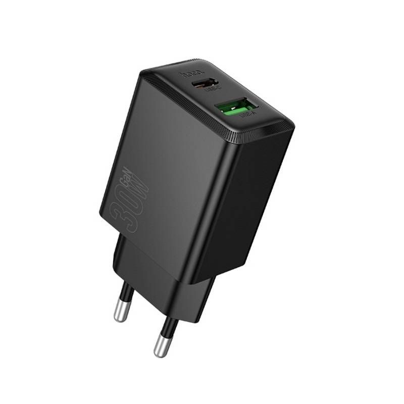 Adapter Hoco N71 30W GaN USB-C / USB-A (must) Adapter Hoco N71 30W GaN USB-C / USB-A (must)