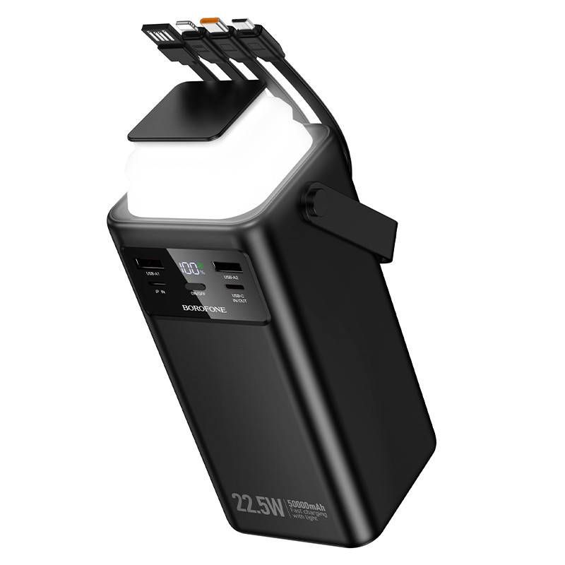 Akupank Borofone BJ65A 22.5W 50000mAh (must) Akupank Borofone BJ65A 22.5W 50000mAh (must)