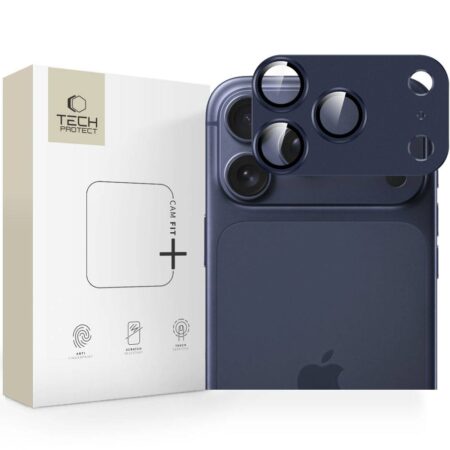 Kaitseklaas Tech-Protect CamFull Fit+ tagakaamerale iPhone 17 Pro (sinine)