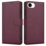 Ümbris kaanega Fancy Wallet Apple iPhone 13 / 14  (tumelilla)