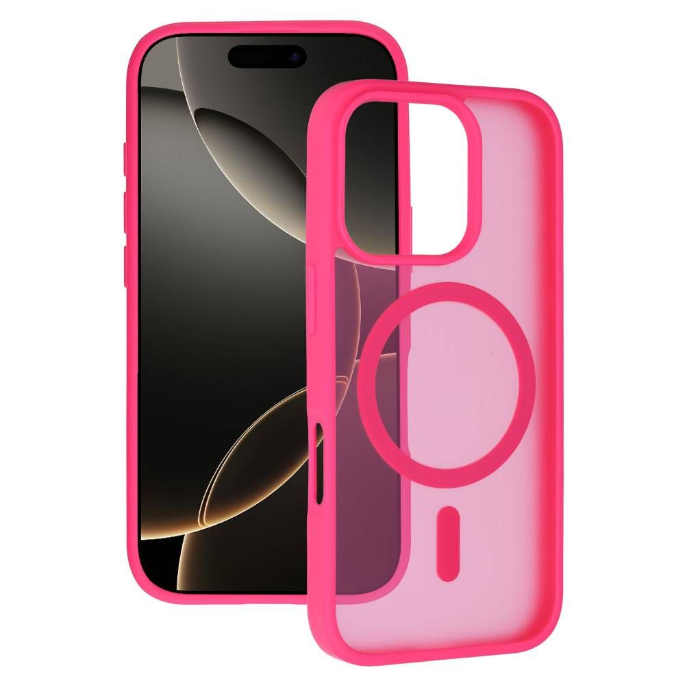 Ümbris Tel Protect Aura Matte Apple iPhone 16 Pro Max (läbipaistev / roosa) Ümbris Tel Protect Aura Matte Apple iPhone 16 Pro Max (läbipaistev / roosa)