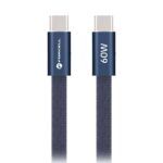 Juhe Forcell F-Energy QC4.0 PD 3A 60W Silicone Type-C to Type-C 1.2m (sinine)