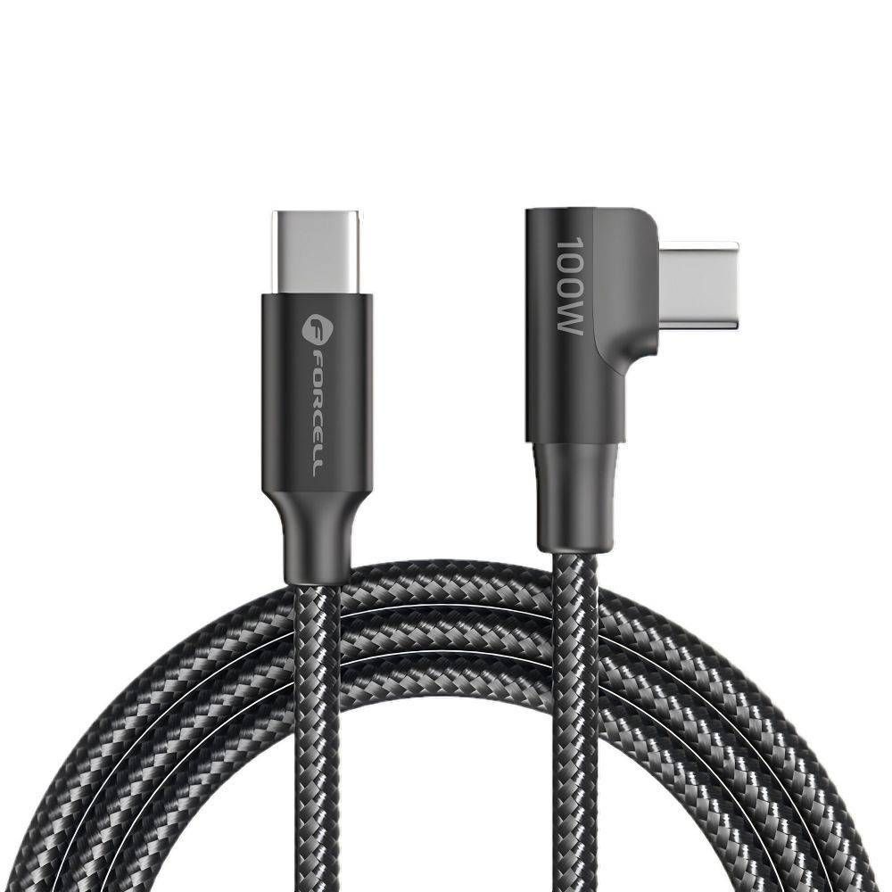 Juhe Forcell F-Energy 90° QC4.0 PD 3A 60W Silicone Type-C to Type-C 1.2m (must) Juhe Forcell F-Energy 90° QC4.0 PD 3A 60W Silicone Type-C to Type-C 1.2m (must)