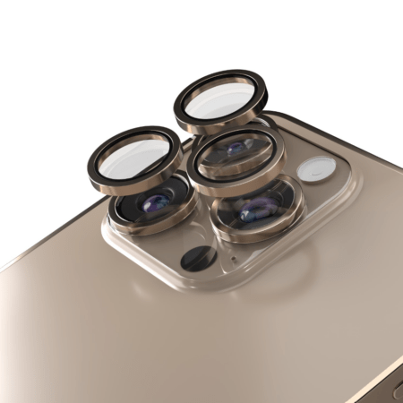Kaitseklaas Etteri Camera Lens tagakaamerale iPhone 16 Pro/ 16 Pro Max/ 15 Pro/ 15 Pro Max/ 17 Pro/ 17 Pro Max (kuldne)