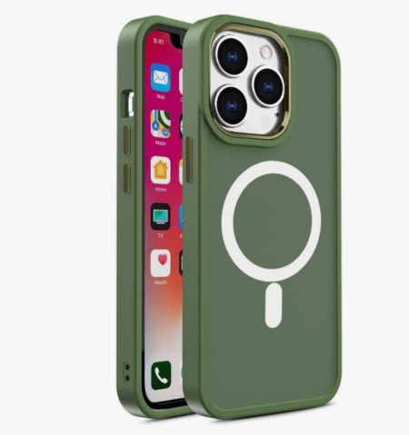 Ümbris Color Matte Magsafe iPhone 14 Plus (roheline)