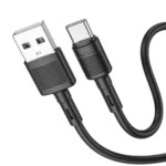 Laadimisjuhe Hoco X83 2,4A USB-TypeC, 1M (must)