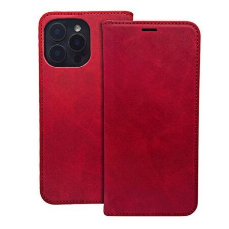 Ümbris kaanega Smart Suede iPhone 7 / 8 / SE 2020 / SE 2022 (punane)