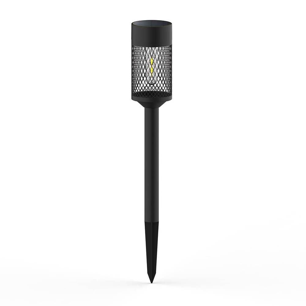 Forever Light päikeseenergial töötav LED-lamp terasest postipistikuga(must) Forever Light päikeseenergial töötav LED-lamp terasest postipistikuga(must)