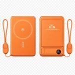 MagSafe akupank iPhone’ile 5000 mAh, 22.5W (oranž)