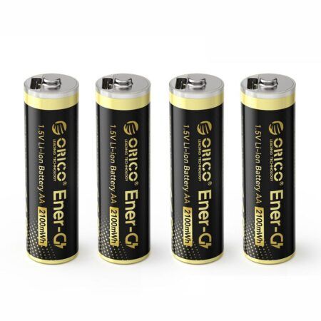 Patarei Orico AA USB-C Laetav (4 tk + kaabel)