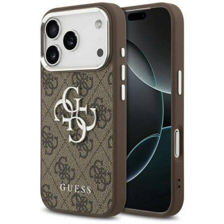 Guess MagSafe Ümbris 4G Big Classic Logo iPhone 17 Pro (pruun)