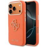 Guess MagSafe Ümbris FW Resin Logo iPhone 17 Pro (oranž)