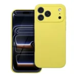 Ümbris Silicone 2mm MagSafe iPhone 17 Pro Max (kollane)