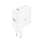 Adapter XO CE35 100W 2xUSB-C / USB-A (valge)