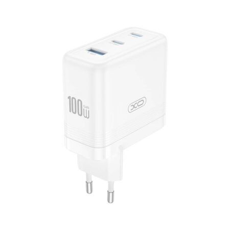 Adapter XO CE35 100W 2xUSB-C / USB-A (valge)