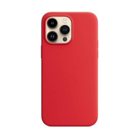Ümbris Mag Silicone iPhone 15 Pro (punane)