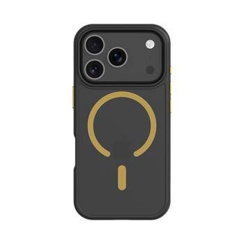 Ümbris Superstealth MagSafe iPhone 17 Pro (must/kollane)
