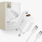 Laadja Tech-Protect NCA20 20W USB-A/Type-C+Type-C/Type-C (valge)