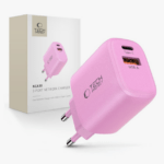 Adapter Tech-Protect NCA30 30W USB-A / USB-C (roosa)