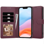 Ümbris kaanega Fancy Wallet Samsung A55 (viinamari)