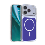Ümbris Etteri Hidden silicone MagSafe iPhone 17 Pro/ 18 Pro (läbipaistev/sinine)