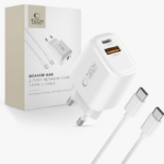 Laadija Tech-Protect NCA45W-GAN 45W USB - Type C + Type C to Type C (valge)