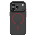 Ümbris Superstealth MagSafe iPhone 17 Pro (must/punane)