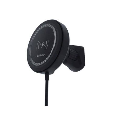 Autolaadija-hoidik Forever MACH-300 Ventilatsioonile Qi2 15W (must)