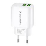 Adapter Wozinsky CUWCW 2xUSB-A 2.4A (valge)