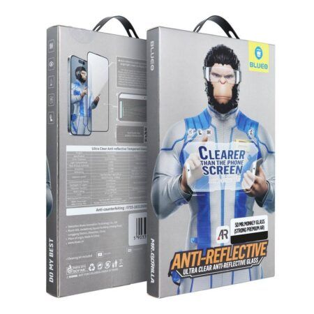 Kaitseklaas "Mr. Monkey Ultra Clear" Full Glue iPhone 16 Pro/ 17 Pro/ iPhone 17 (must)